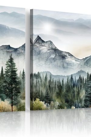 Modern Landscape Canvas Wall Art for Living Room Decor